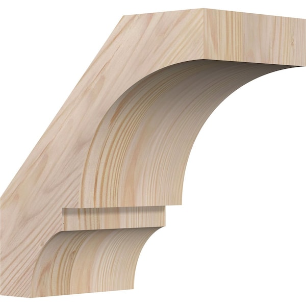 Ekena Millwork 5 1/2"W x 10"D x 10"H Balboa Smooth Knee Brace, Douglas Fir BRC06X10X10BOA00SDF - main